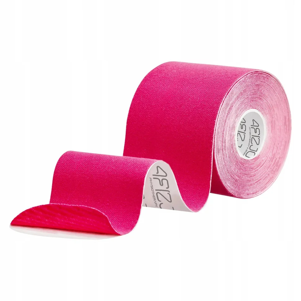 Стрічка кінезіологічна (кінезіо тейп) 4FIZJO 4FJ0547 Pink 7.5 см 5 м