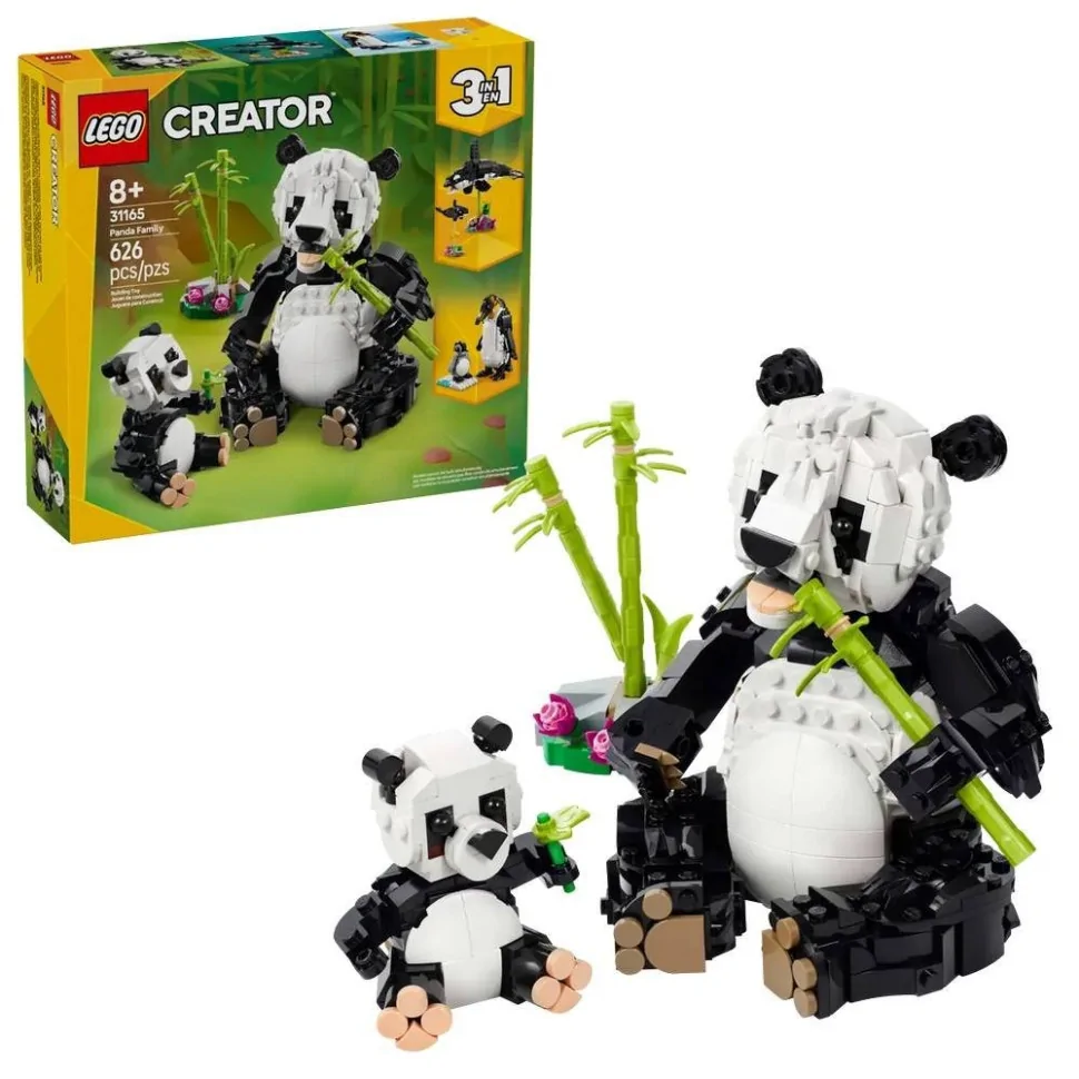 Конструктор Дикі тварини: пандові LEGO 31165, 626 деталей