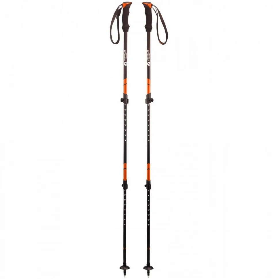 Трекінгові палиці Goat Peak+ Mountain MG0006, 60-135 см, Black/Orange
