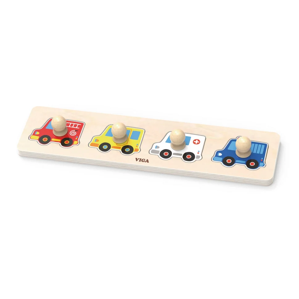 Деревянная рамка-вкладыш Viga Toys 44535 Спецмашины
