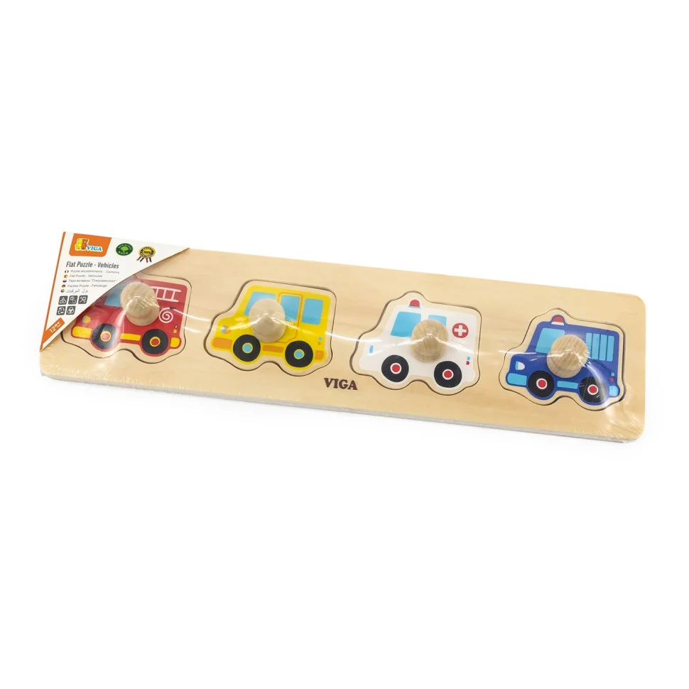 Деревянная рамка-вкладыш Viga Toys 44535 Спецмашины