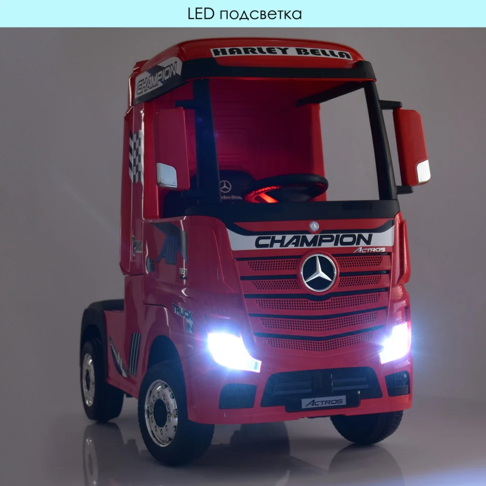 Детский электромобиль Грузовик Bambi M 4208EBLR-4 Mercedes-Benz до 30 кг  