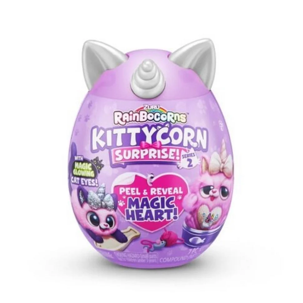 М'яка іграшка-сюрприз Rainbocorn 9279D (серія 2 Kittycorn Surprise)