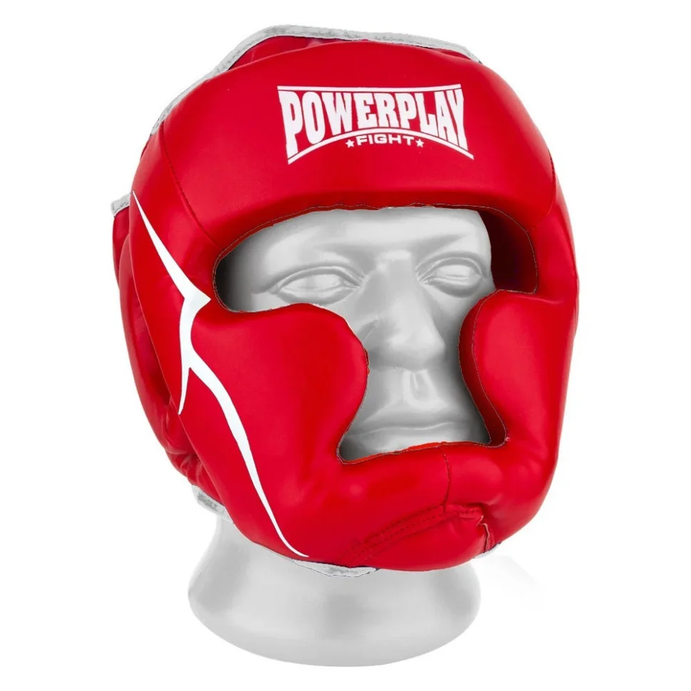 Боксерський шолом тренувальний PowerPlay PP_3100_M_Red, M