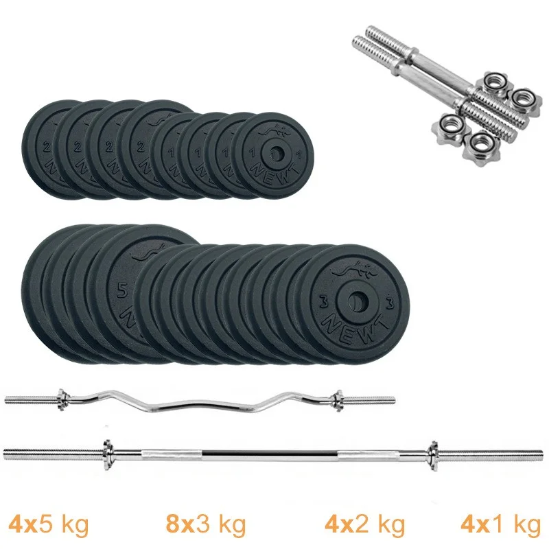 Набір штанг + гантелі металеві Gym Set-HW Home Newt NE-M-HW-SET-67, 72 кг