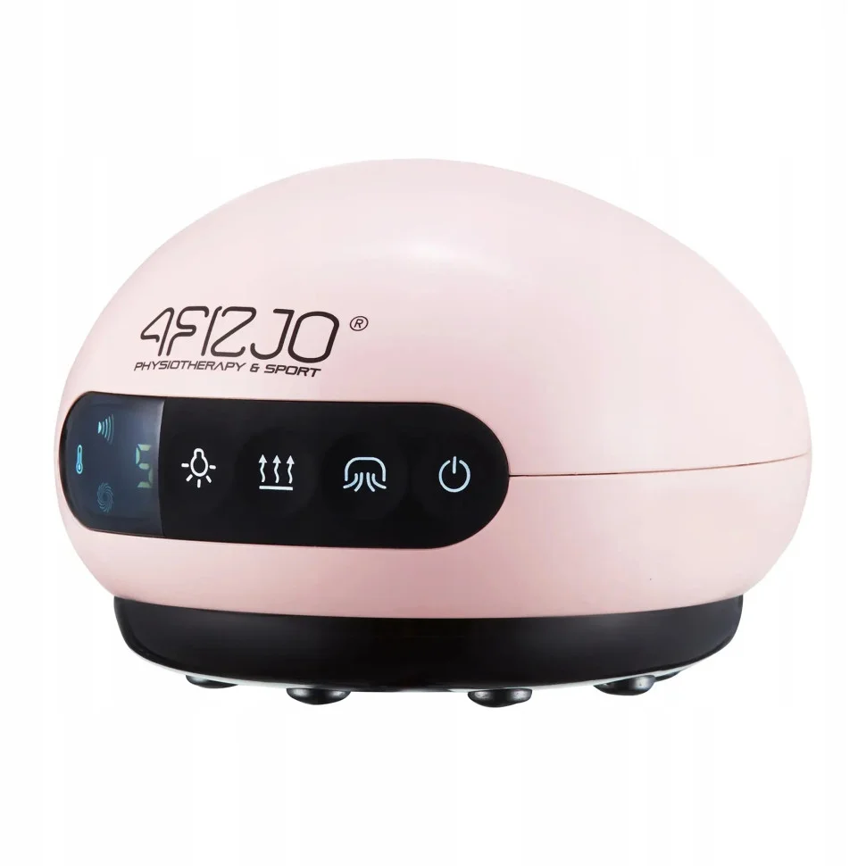 Массажная вакуумная банка 4FIZJO 4FJ0518 аккумуляторная с ИК прогревом Pink
