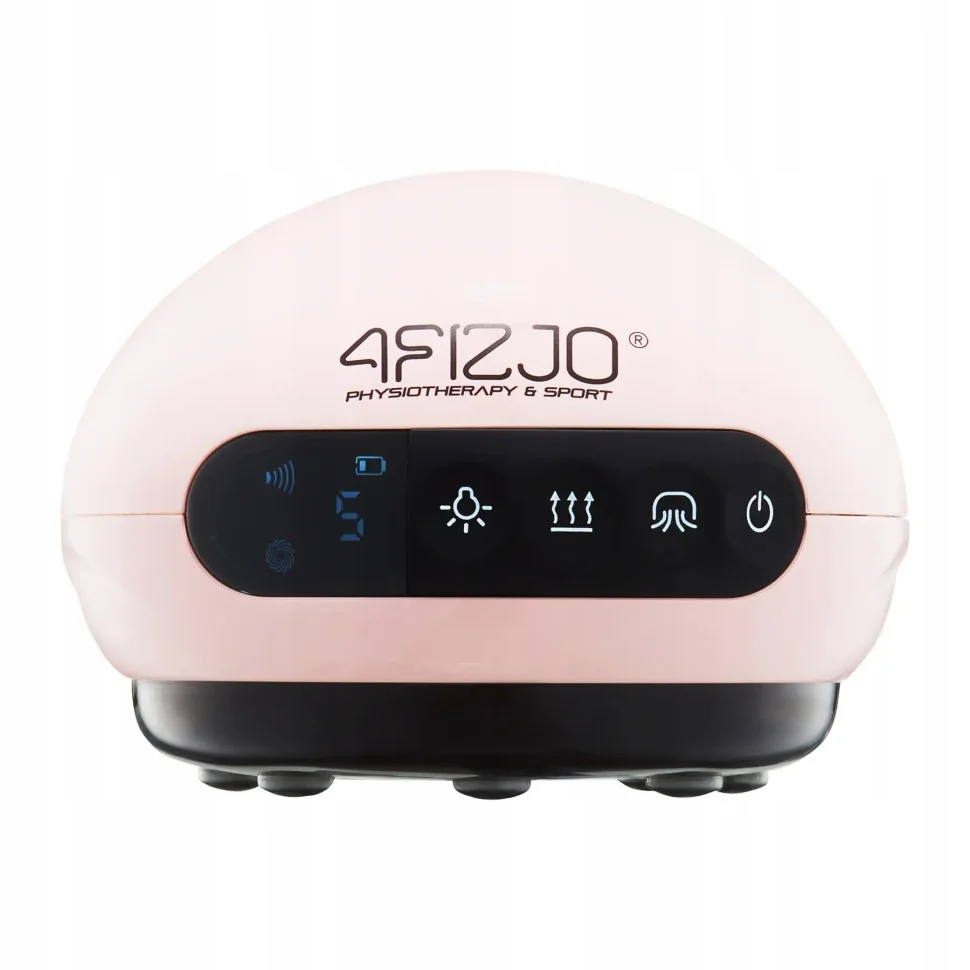 Массажная вакуумная банка 4FIZJO 4FJ0518 аккумуляторная с ИК прогревом Pink