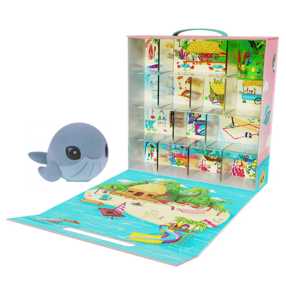 Игровой коллекционный набор Тропический остров Flockies FLO0415 домик, эксклюзивная фигурка