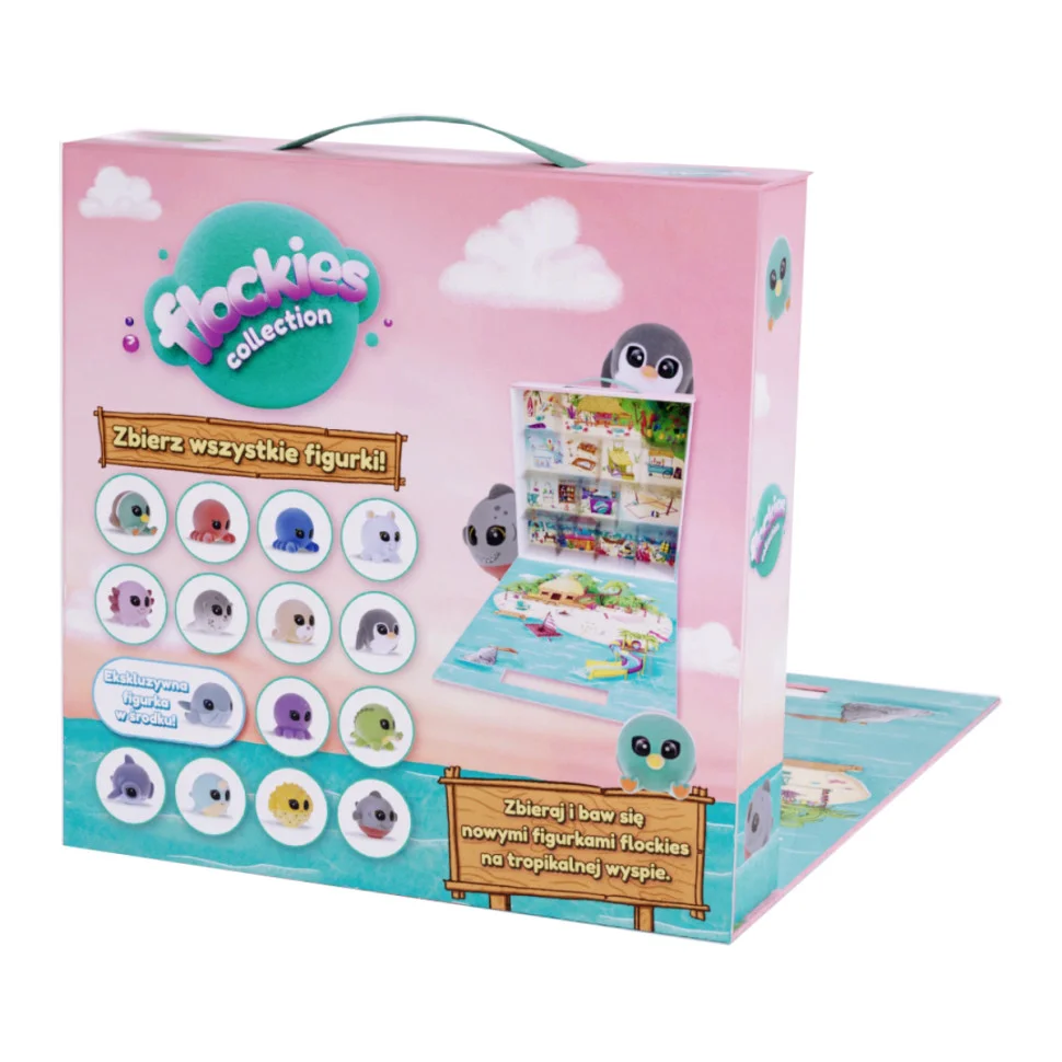 Игровой коллекционный набор Тропический остров Flockies FLO0415 домик, эксклюзивная фигурка
