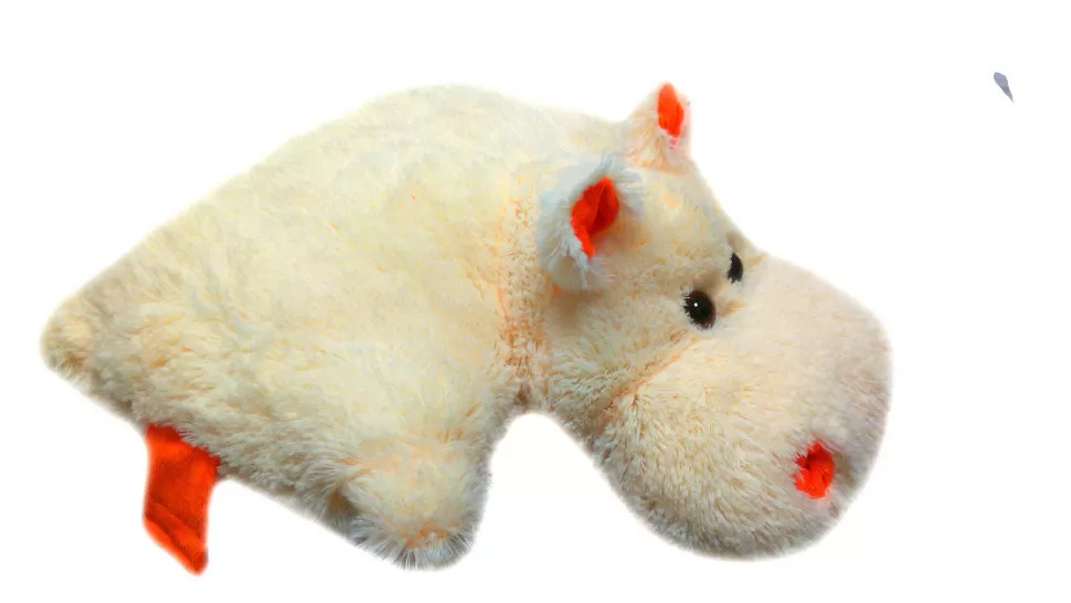 М'яка іграшка-подушка Alina Toys бегемот 55 см персиковий 5784786ALN