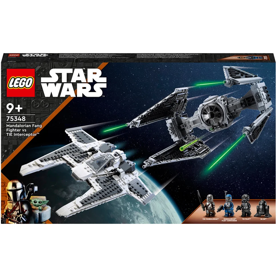 Конструктор LEGO Star Wars™ Мандалорский истребитель против перехватчика TIE 75348, 957 деталей