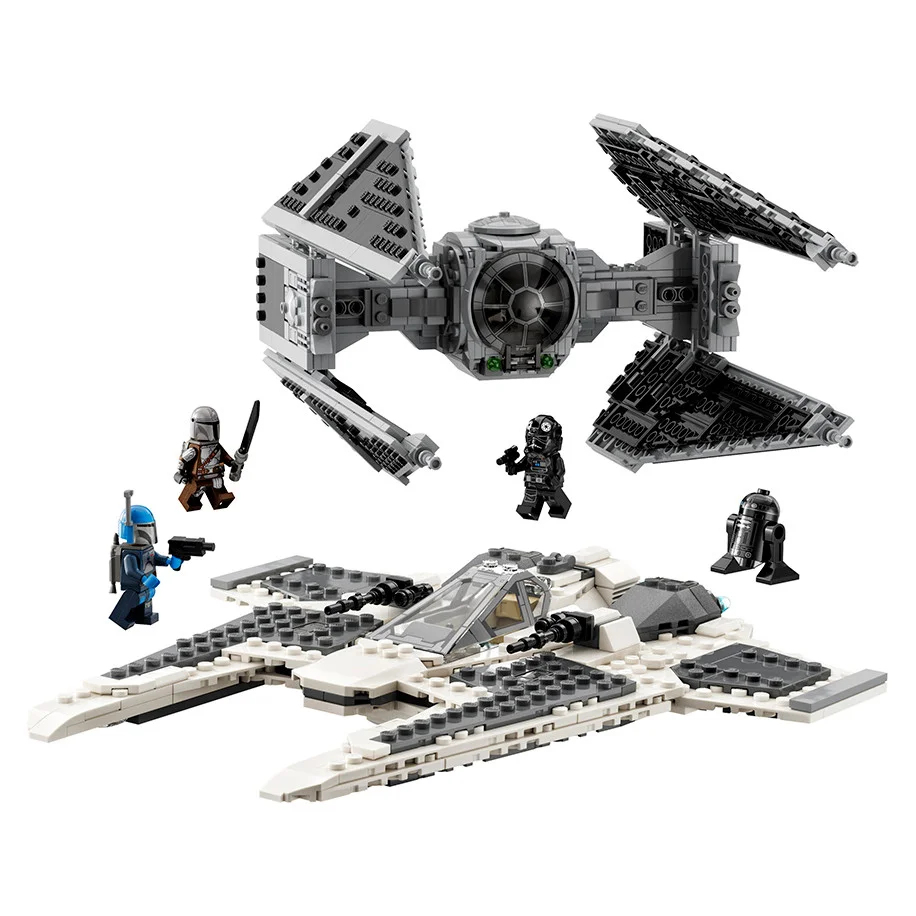 Конструктор LEGO Star Wars™ Мандалорский истребитель против перехватчика TIE 75348, 957 деталей