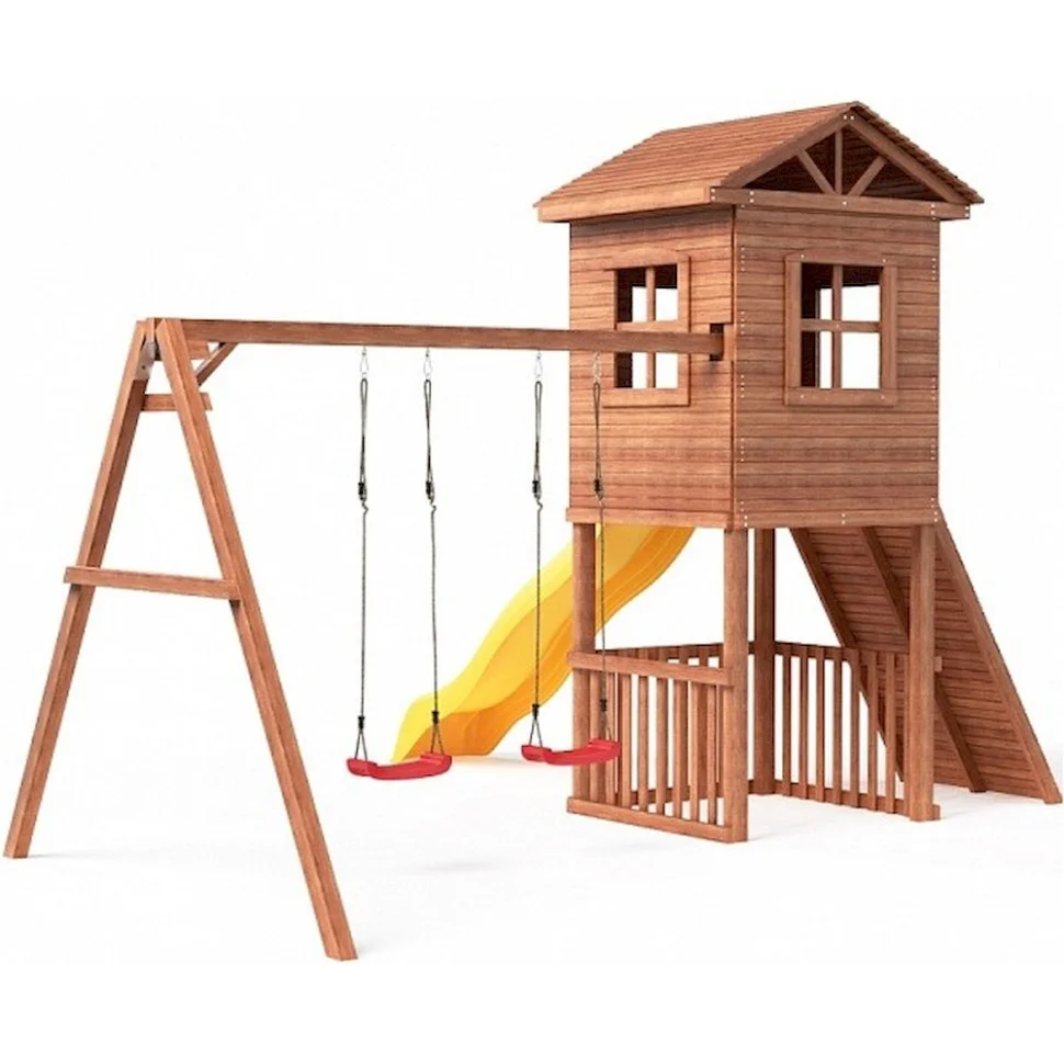 Детская игровая площадка-домик SportBaby SportHouse-17 с лестницей
