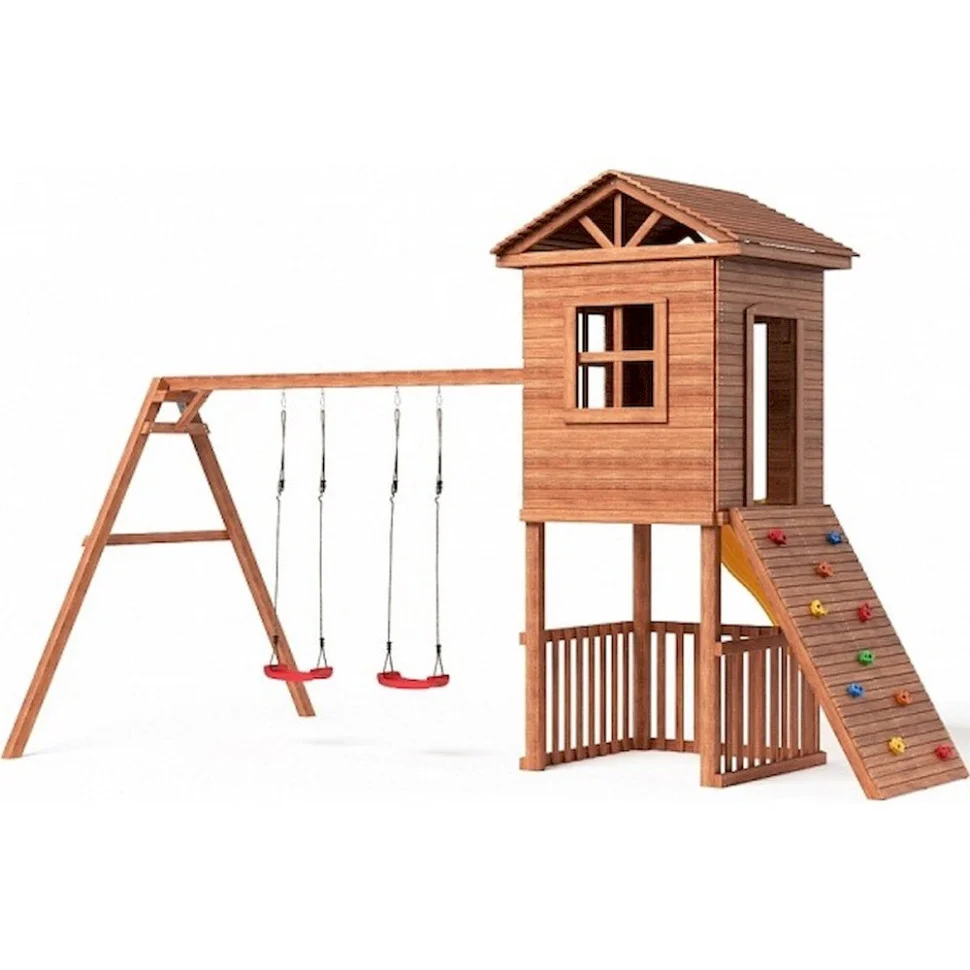 Детская игровая площадка-домик SportBaby SportHouse-17 с лестницей