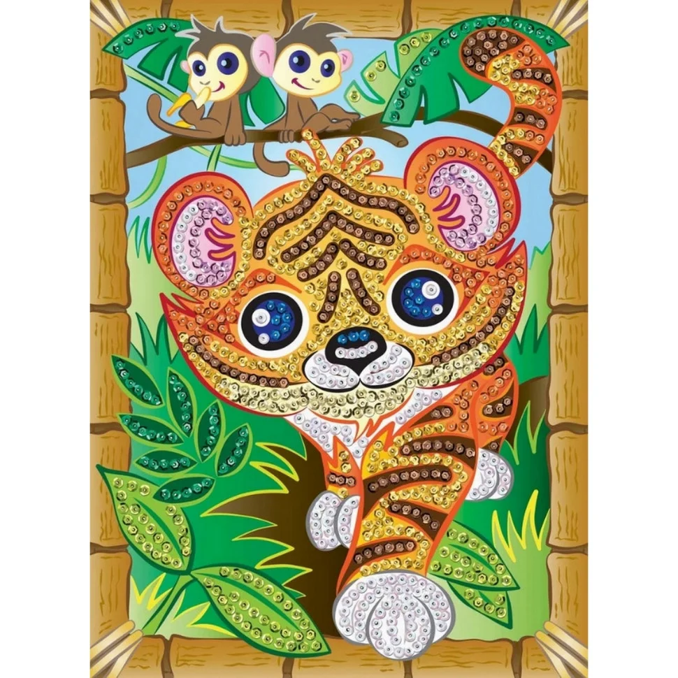 Набор для творчества Sequin Art SMOOGLES Тигр SA1815