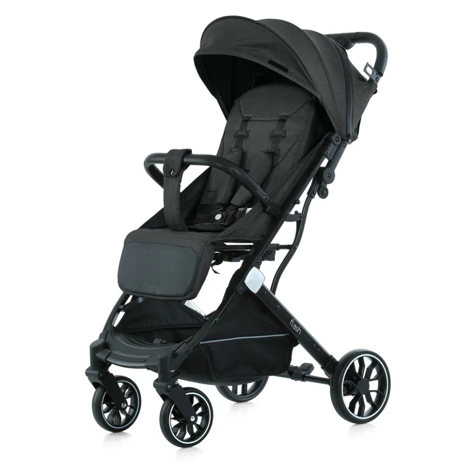 Детская прогулочная коляска FLASH Bambi M 5727-1 Almost Black