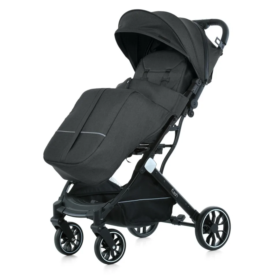 Детская прогулочная коляска FLASH Bambi M 5727-1 Almost Black