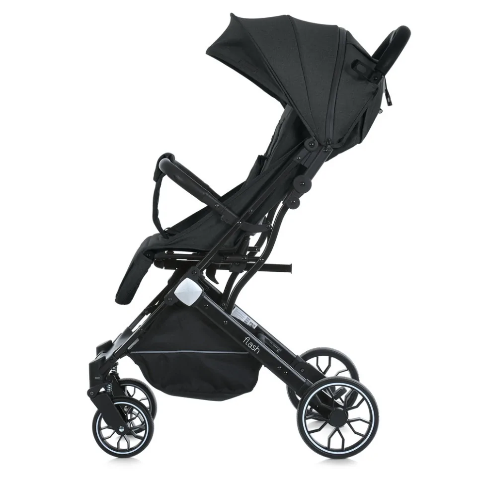 Детская прогулочная коляска FLASH Bambi M 5727-1 Almost Black