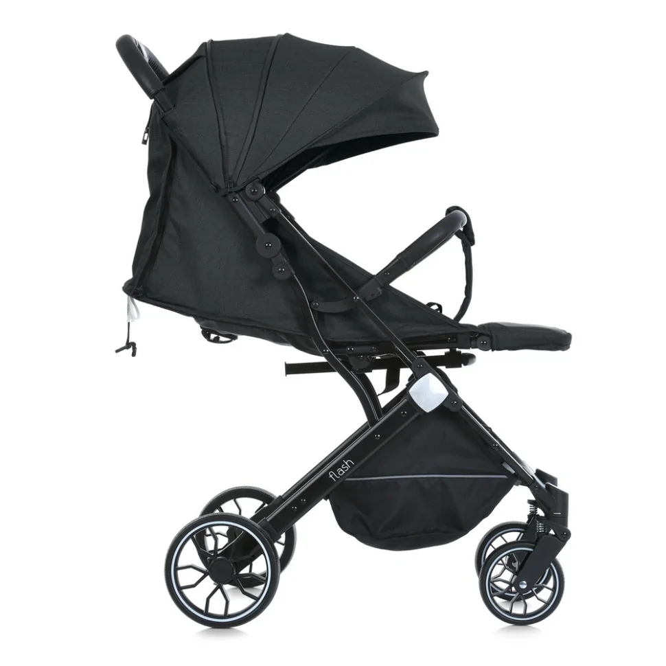Детская прогулочная коляска FLASH Bambi M 5727-1 Almost Black