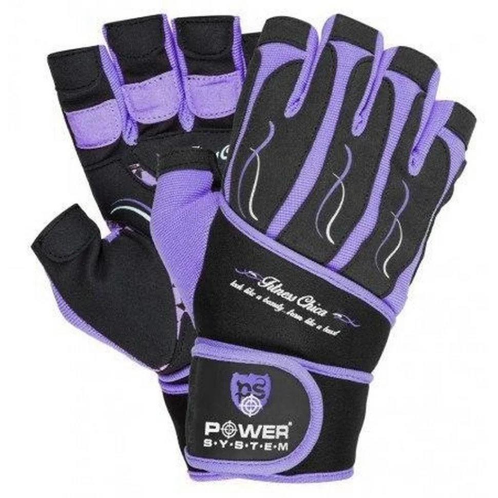 Перчатки для фитнеса Fitness Chica Power System PS-2710_XS_Purple, XS 20 см