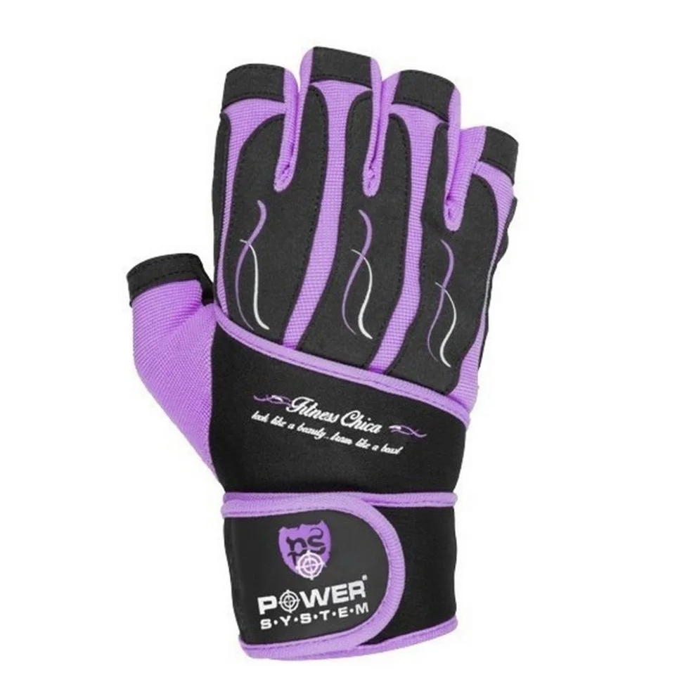 Перчатки для фитнеса Fitness Chica Power System PS-2710_XS_Purple, XS 20 см