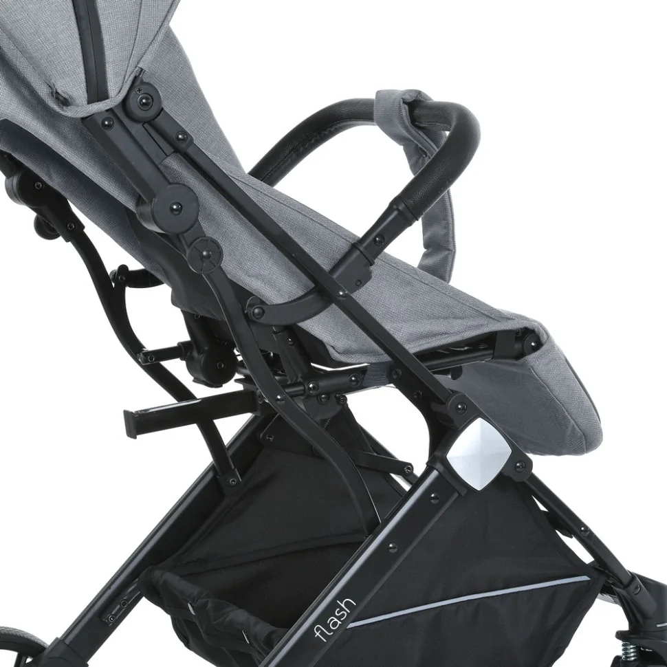 Детская прогулочная коляска FLASH Bambi M 5727-1 Silver Gray