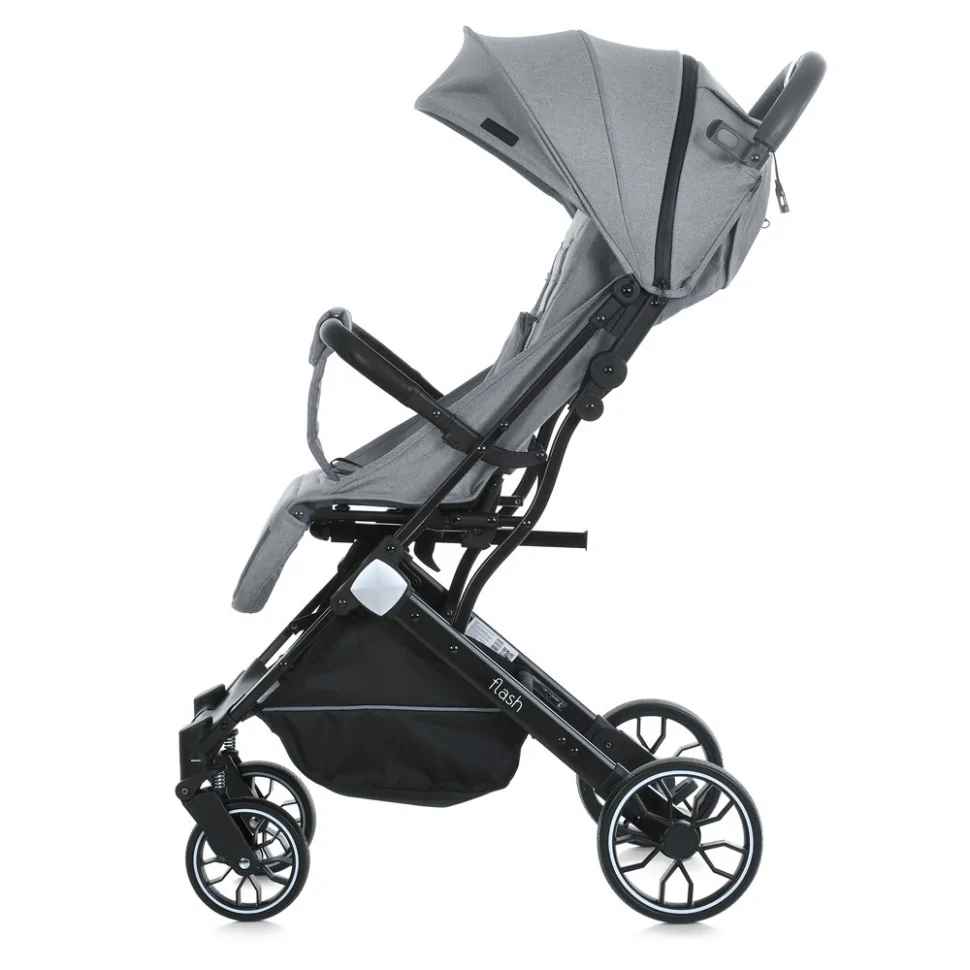 Детская прогулочная коляска FLASH Bambi M 5727-1 Silver Gray