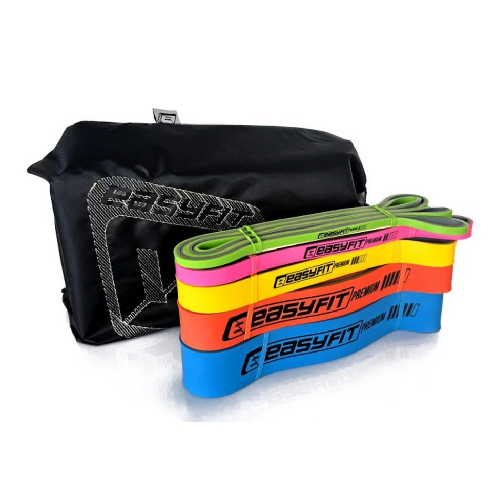 Набор двухслойных резинок для подтягиваний Premium EasyFit EF-2635s 2-63 кг 5 шт