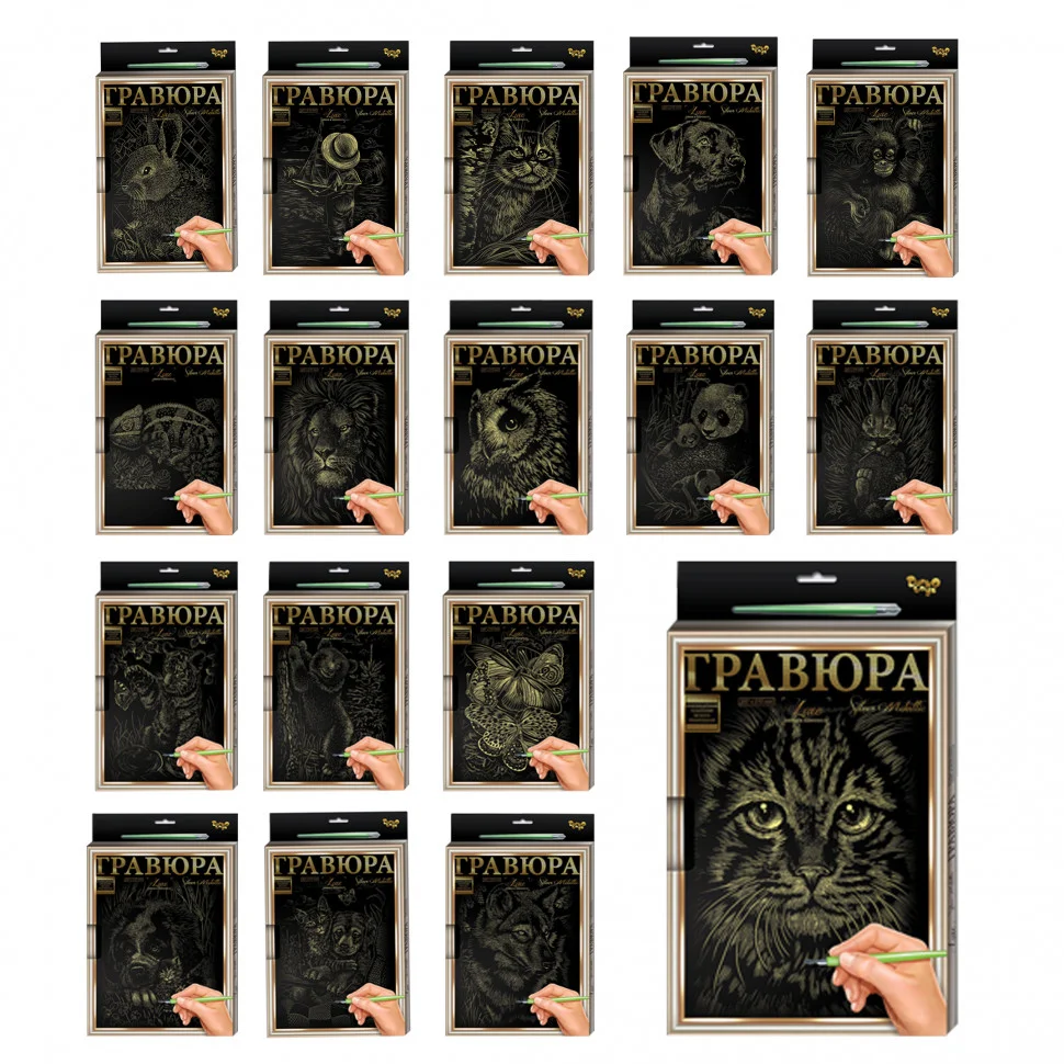 Гравюра А-4 Danko Toys L-GrA4-02 з рамкою