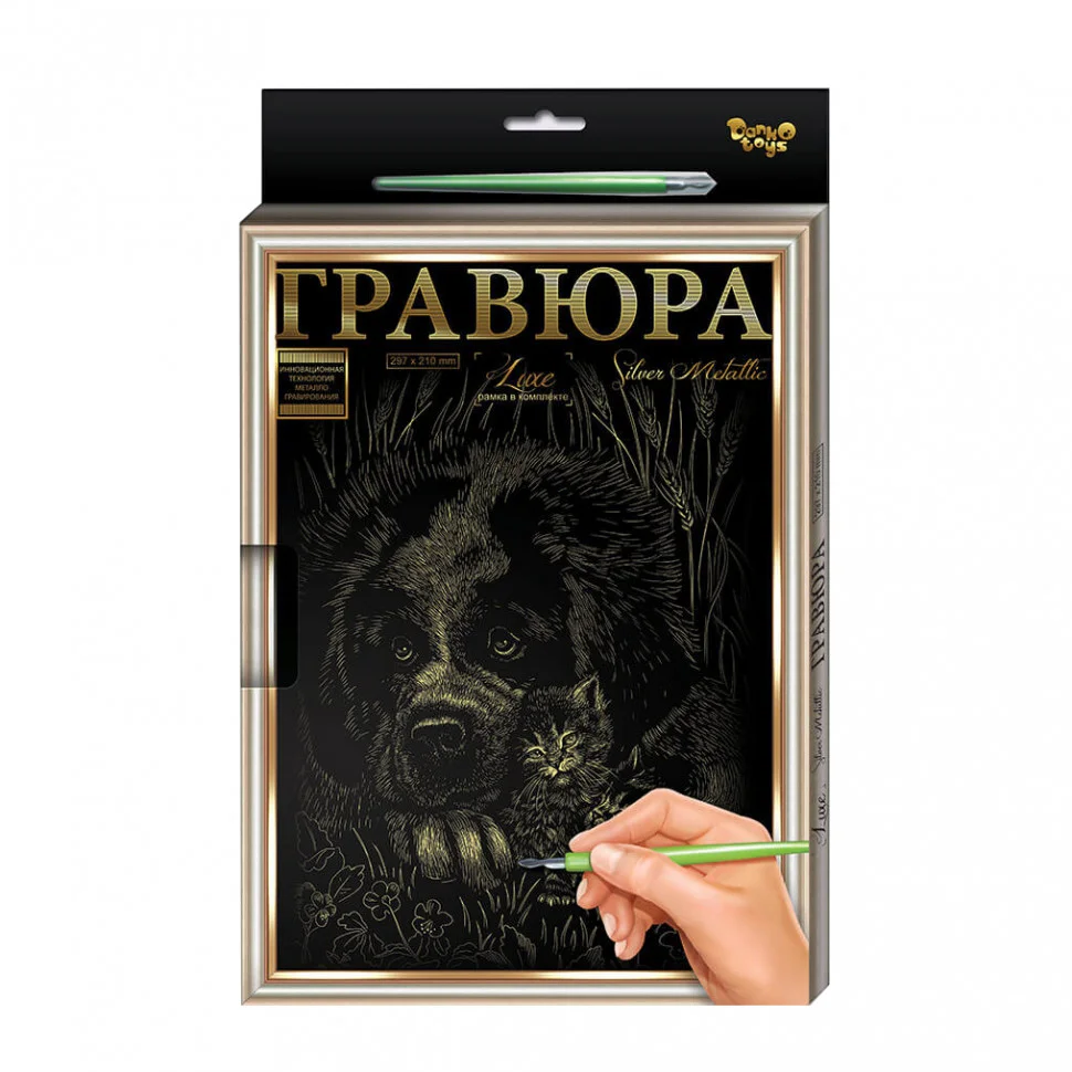 Гравюра А-4 Danko Toys L-GrA4-02 з рамкою