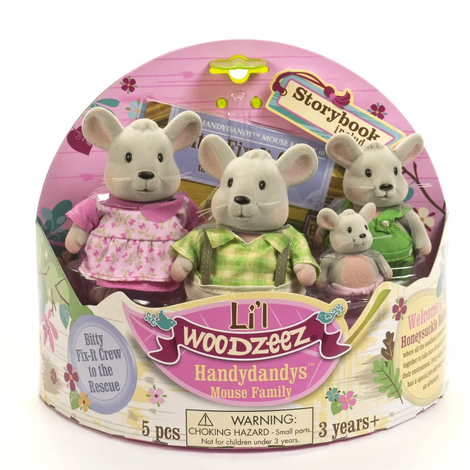 Набор фигурок Li'l Woodzeez Семья Мышей 6003M