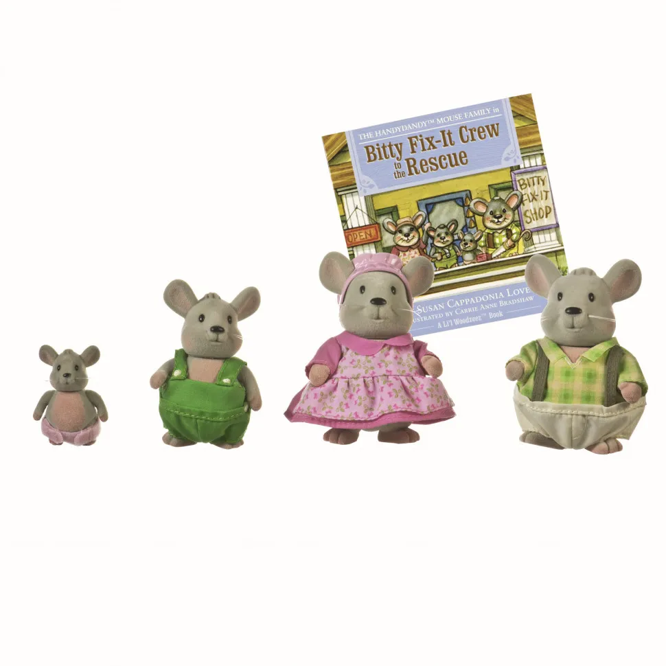 Набор фигурок Li'l Woodzeez Семья Мышей 6003M