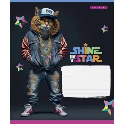 Тетрадь ученическая "Dance star" Школярик 018-3276L-1 в линию, 18 листов