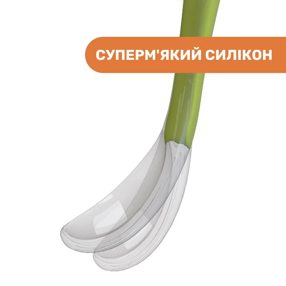 Дитяча силіконова ложка Chicco 06828.11 рожева 2 шт