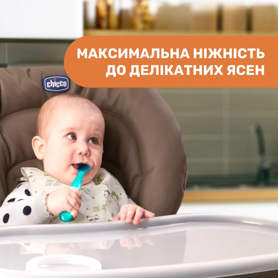 Дитяча силіконова ложка Chicco 06828.11 рожева 2 шт