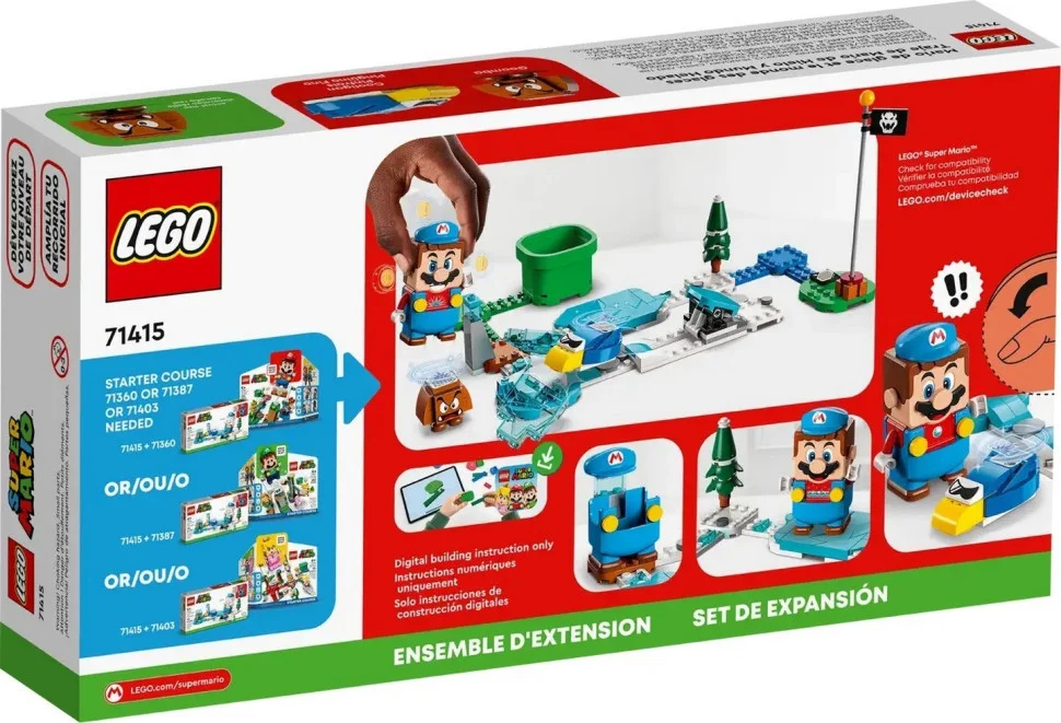 Конструктор LEGO Super Mario Костюм Крижаного Маріо та Льодяний світ. Додатковий набір 71415