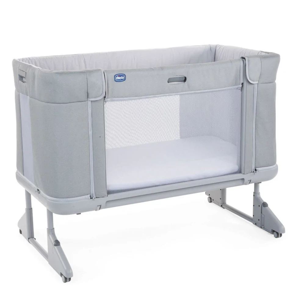 Дитяче ліжечко Next2Me Forever Chicco 79650.19 сіре 3 в 1