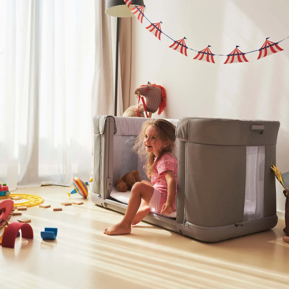 Дитяче ліжечко Next2Me Forever Chicco 79650.19 сіре 3 в 1