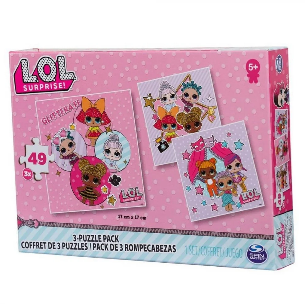 Набор из трех пазлов L.O.L. Surprise Spine Master SM98296/6052478, 49 элементов