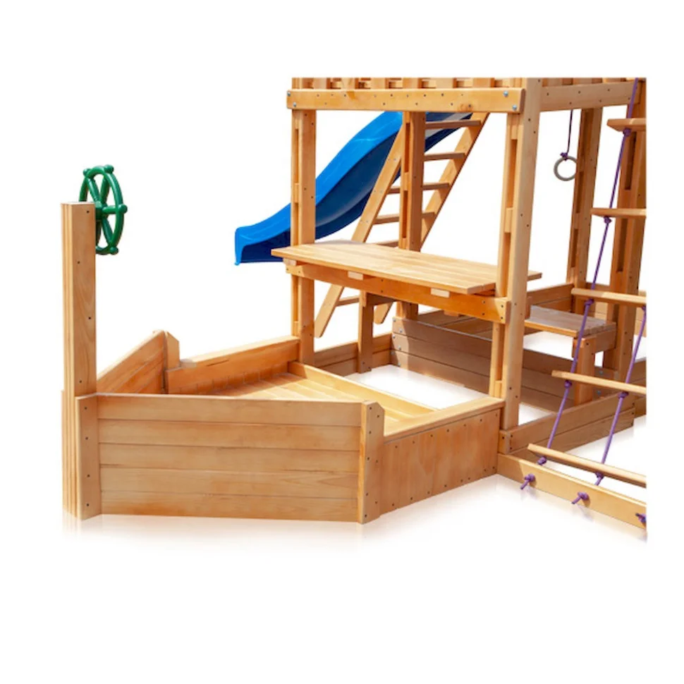 Детская площадка Капитан с зимней горкой SportBaby Babyland-13 длина горки 3 метра