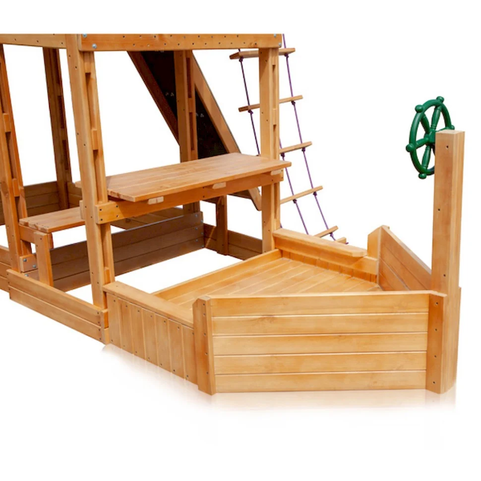 Детская площадка Капитан с зимней горкой SportBaby Babyland-13 длина горки 3 метра