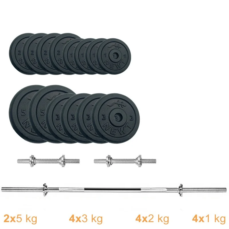 Набір штанга + гантелі металеві Gym Set-H Home Newt NE-M-H-SET-45, 45 кг