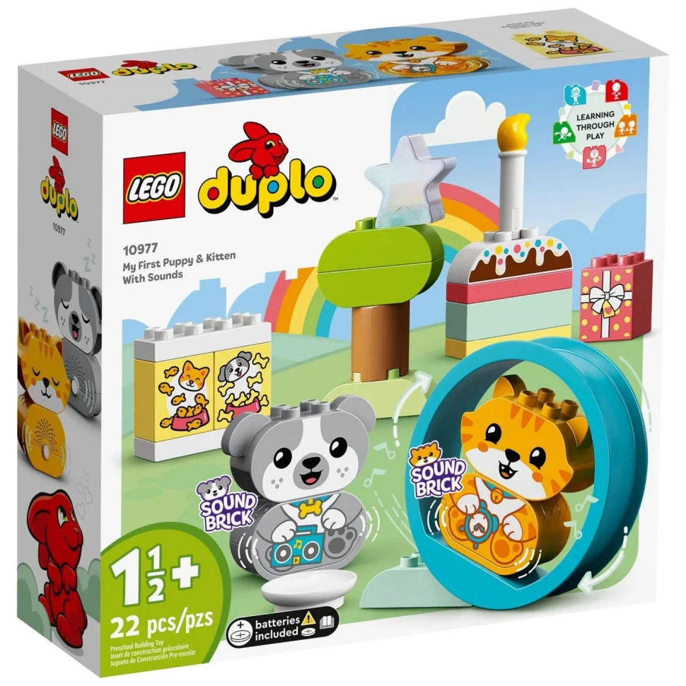 Конструктор LEGO DUPLO My First Моє перше цуценя та кошеня зі звуками 10977