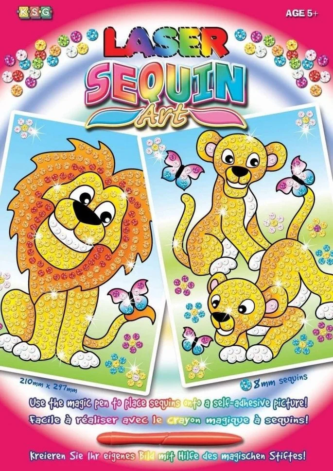 Набір для творчості Sequin Art LASER Lions SA1318