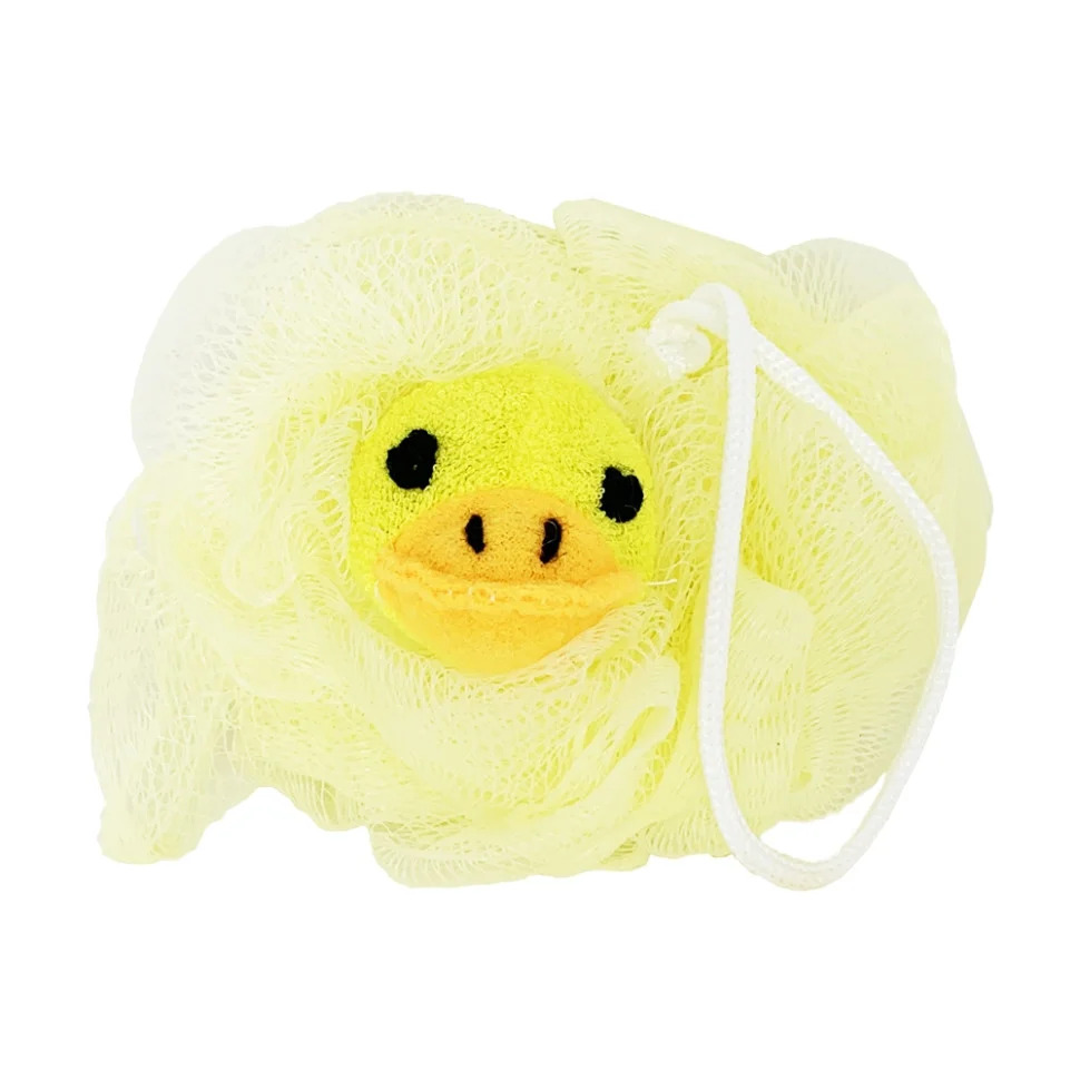 Мочалка для купания малышей Уточка Mega Zayka  MGZ-0912(Yellow) нейлон
