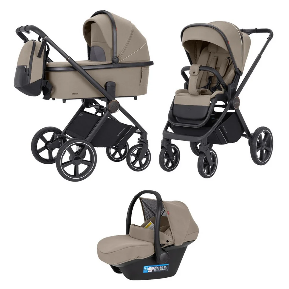 Детская универсальная коляска 3 в 1 Ultimo CRL-6519 CARRELLO CRL-6519 Pearl Beige