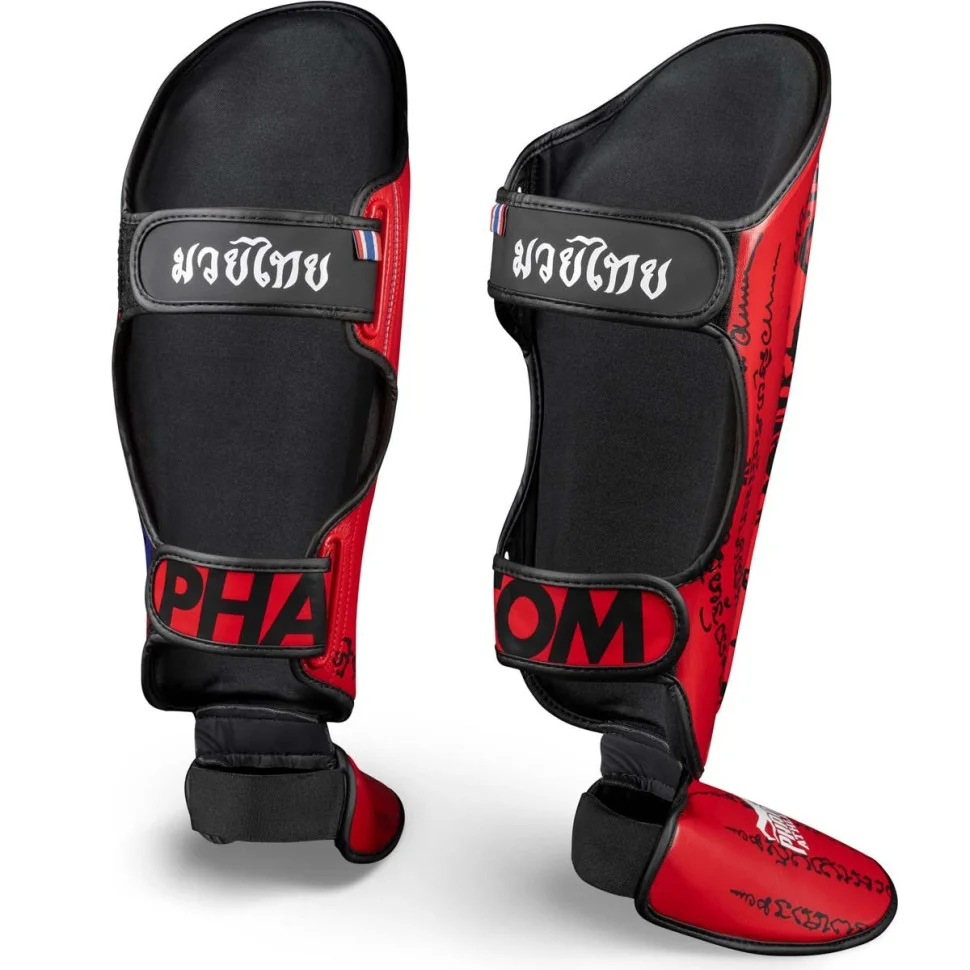 Захист гомілки та стопи Muay Thai Phantom PHSG2678-SM Red, S/M