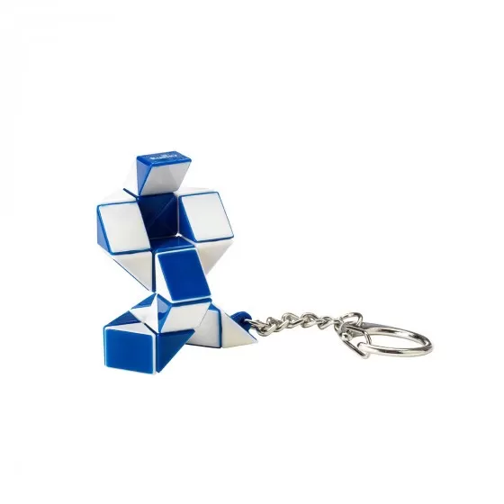 Міні-головоломка RUBIK'S - ЗМІЙКА БІЛО-БЛАКИТНА (з кільцем) RK-000146