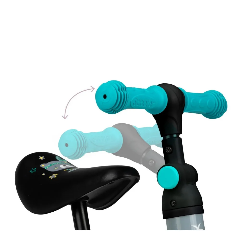 Детский беговел-велосипед MoMi LORIS ROBI00041 серо-бирюзовый 4в1 