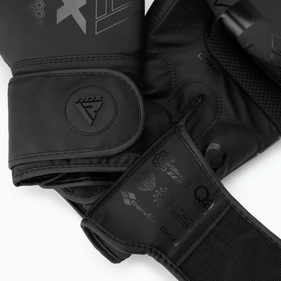 Боксерські рукавиці F6 Kara Matte RDX Inc Limited BGR-F6MB-6OZ, Black 6 унцій